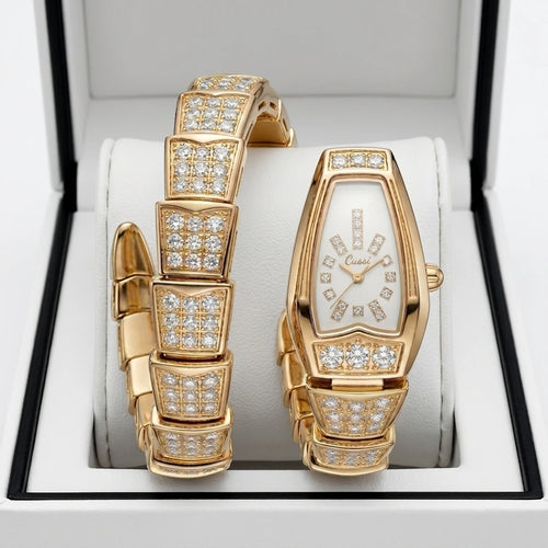 1 Exquisite Chain Watch with Elegant White Dial, Shiny Decorative Design, Stylish and Versatile, Essential for Daily Commute