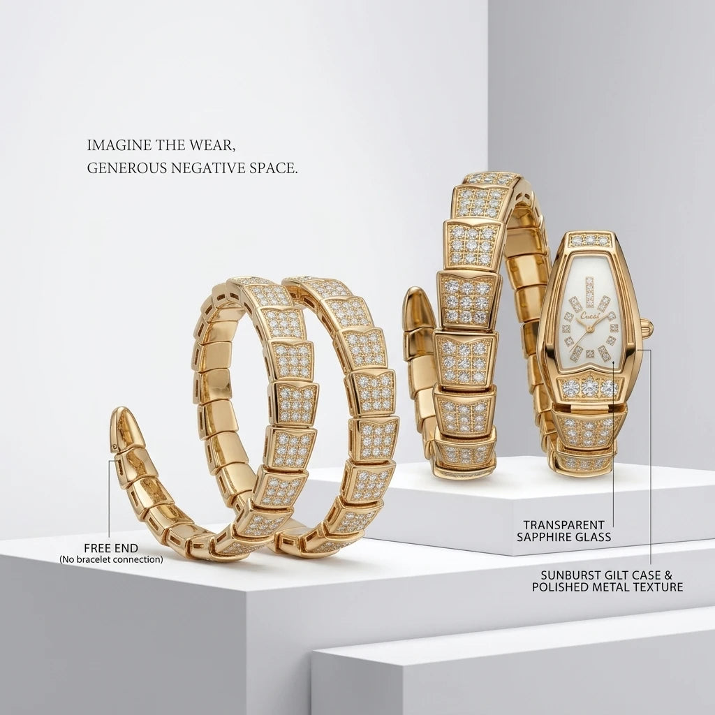 1 Exquisite Chain Watch with Elegant White Dial, Shiny Decorative Design, Stylish and Versatile, Essential for Daily Commute