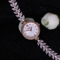Lady Women's Watch Japan Quartz Jewelry Hours Fine Fashion Clock Claw-setting Crystal Bracelet Luxury Girl Gift Box