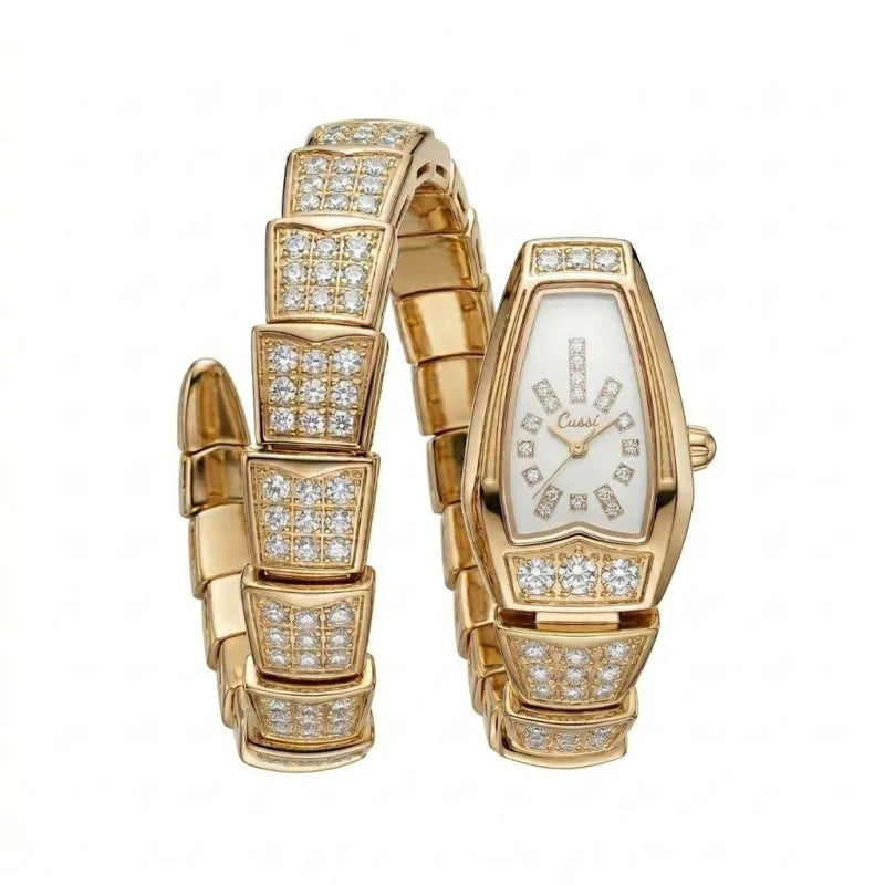 1 Exquisite Chain Watch with Elegant White Dial, Shiny Decorative Design, Stylish and Versatile, Essential for Daily Commute